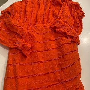 Off the shoulder dress. Size 14. Zip side.